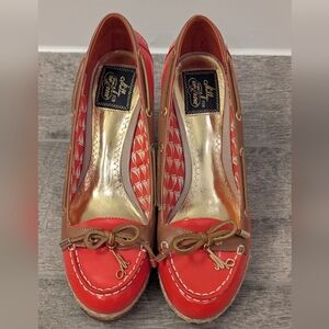 Sperry Women's Red and Brown Loafers